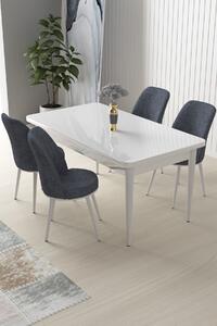 Set dining Nilla 1 (alb + fumuriu) (pentru 4 persoane). 1144511