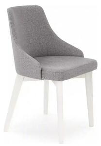 Scaun TOLEDO, gri/alb, stofa clasica/lemn de fag, 51x55x82 cm