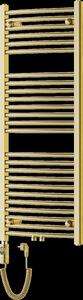 Mexen Ares, element electric de incalzire 1200x500 mm + tija de incalzire 600 W, auriu lucios, W102-1200-500-2600-50