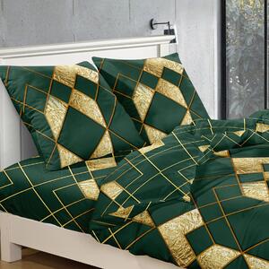 Lenjerie de pat din microfibra verde, ELBA Dimensiune lenjerie de pat: 2 buc 70 x 80 cm | 160 x 200 cm