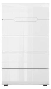 Comoda AZTECA TRIO, alb, PAL, 60x41x104 cm