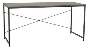 KONDELA Birou, beton/negru, 150x60 cm, MELLORA