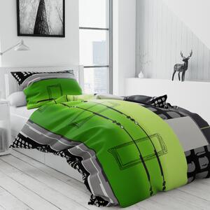 Lenjerie de pat din bumbac verde, THERESA