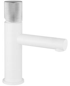 Mexen ELBA ONE - baterie lavoar cu comenzi design, alb-crom, 74101-22