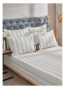 Lenjerie de pat crem din bumbac pentru pat dublu-extinsă 200x220 cm – Mila Home