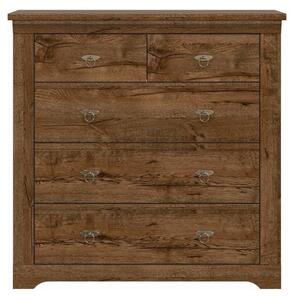 Comoda PATRAS KOM5S, stejar april, PAL, 93x45x93 cm