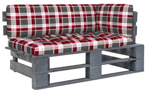 Canapea de colț din paleți de grădină gri lemn pin impregnat