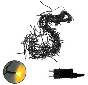 Ghirlandă LED de exterior, 200 LED, 230 V, 7,6 m, IP44, neagră