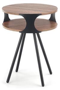 Masuta cafea KIRBY, stejar sonoma/negru, 45x45x60 cm
