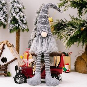 Spiridus de Craciun SNOWY 34,5 cm, gri