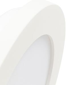 Lampă de plafon alb 17 cm incl. LED în 3 trepte reglabil IP44 - Steve