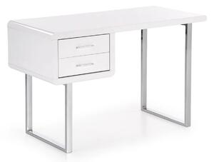 Birou B30, alb/crom, 120x55x76 cm