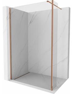 Mexen Kioto, cabină de duș 90 x 30 cm, sticlă transparentă de 8 mm, profil auriu roz, 800-090-212-60-00-030