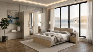 Set dormitor Barcelona, 4 piese, Casmir/Stejar Artisan