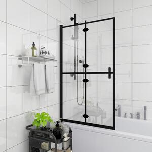 Cabină de duș pliabilă, negru, 120x140 cm, ESG