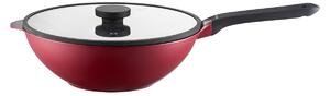 Tigaie wok cu capac 30cm, invelis Qualum Basic, Noel