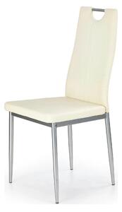 Scaun crem bucatarie K202, piele ecologica/metal, 44X54X97 CM