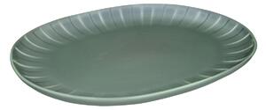 Platou oval 30x22.5cm, verde, Ligne