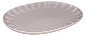 Platou oval 30x22.5cm, gri, Ligne