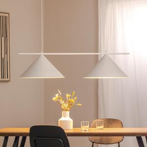 Eko-Light Lampă suspendată Capital, alb, 2 becuri, Ø 46 cm, GX53, reglabil, Alb, Camera de zi / sufragerie, Metal, Modern