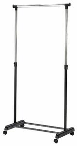 Stander haine WU8, negru/crom, otel/plastic, 88x44x94/170 cm
