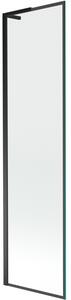 Mexen Next L, paravan de baie cu 1 aripă 50 x 150 cm, model sticlă transparentă-negru de 6 mm, profil negru, 895-050-000-03-70-70