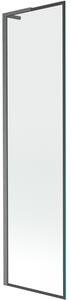 Mexen Next L, paravan de baie cu 1 aripă 50 x 150 cm, model sticlă transparentă-negru de 6 mm, profil grafit, 895-050-000-03-70-66