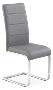 Scaun K85, gri/crom, piele ecologic/metal, 42x56x100 cm