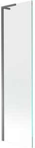 Mexen Next L, paravan de baie cu 1 aripă 50 x 150 cm, sticlă transparentă de 6 mm, profil grafit, 895-050-000-03-00-95