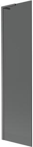 Mexen Next L, paravan de baie cu 1 aripă 50 x 150 cm, sticlă gri 6 mm, profil grafit, 895-050-000-03-40-66