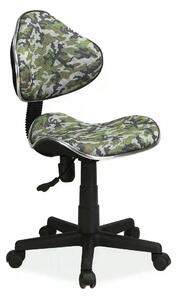Scaun de birou pentru copii Q-G2 ARMY, multicolor, stofa/plastic, 48x4