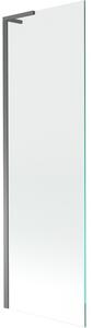 Mexen Next L, paravan de baie cu 1 aripă 60 x 150 cm, sticlă transparentă de 6 mm, profil grafit, 895-060-000-03-00-95