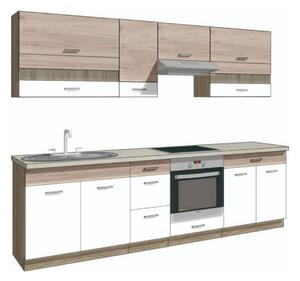Set bucatarie ECONO A PLUS, carcasa stejar sonoma/fronturi stejar san