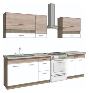 Set bucatarie ECONO B, carcasa stejar sonoma/fronturi stejar san remo