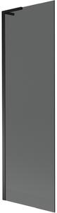 Mexen Next L, paravan de baie cu 1 aripă 60 x 150 cm, sticlă gri 6 mm, profil negru, 895-060-000-03-40-70