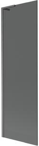 Mexen Next L, paravan de baie cu 1 aripă 60 x 150 cm, sticlă gri 6 mm, profil grafit, 895-060-000-03-40-66