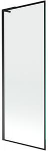Mexen Next L, paravan de baie cu 1 aripă 70 x 150 cm, model sticlă transparentă-negru de 6 mm, profil negru, 895-070-000-03-70-70