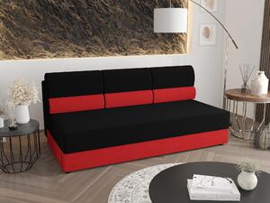 Canapea două locuri Radiant (Negru + Roșu). 1056824