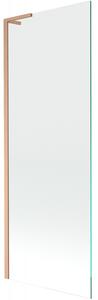 Mexen Next L, paravan de baie cu 1 aripă 70 x 150 cm, sticlă transparentă de 6 mm, profil de cupru, 895-070-000-03-00-65