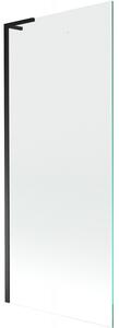 Mexen Next L, paravan de baie cu 1 aripă 80 x 150 cm, sticlă transparentă de 6 mm, profil negru, 895-080-000-03-00-70