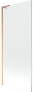 Mexen Next L, paravan de baie cu 1 aripă 80 x 150 cm, sticlă transparentă de 6 mm, profil de cupru, 895-080-000-03-00-65