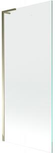 Mexen Next L, paravan de baie cu 1 aripă 80 x 150 cm, sticlă transparentă de 6 mm, profil auriu lucios, 895-080-000-03-00-50