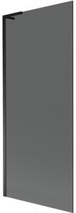 Mexen Next L, paravan de baie cu 1 aripă 80 x 150 cm, sticlă gri 6 mm, profil negru, 895-080-000-03-40-70