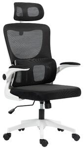 Vinsetto Scaun de Birou Ergonomic cu Tetieră Detașabilă Negru | Aosom Romania