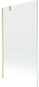 Mexen Next, paravan de baie cu 1 aripă 100 x 150 cm, sticlă transparentă de 6 mm, auriu mat, 895-100-000-00-00-55