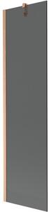 Mexen Next, paravan de baie cu 1 aripă 50 x 150 cm, sticlă gri 6 mm, cupru mat, 895-050-000-00-40-65