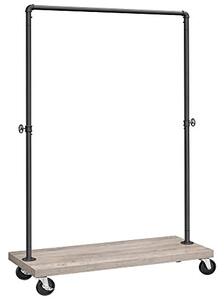 Cuier stender, Vasagle, Negru-Ivoar, 160x104.5x40 cm