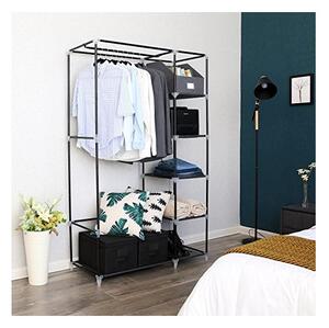 Dulap pliabil, Songmics, Gri, LSF007G, 110 x 45 x 175 cm