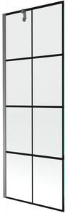 Mexen Next, paravan de baie cu 1 aripă 70 x 150 cm, sticlă transparentă de 6 mm - model negru, grafit, 895-070-000-00-77-95