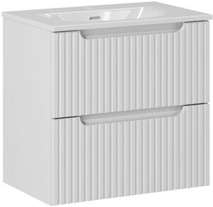Set dulap Comad Nova White NOVA WHITE 82-60-2S, lavoar Comad Sky 3 SKY 3 60CM DP (E-8099-3-60)